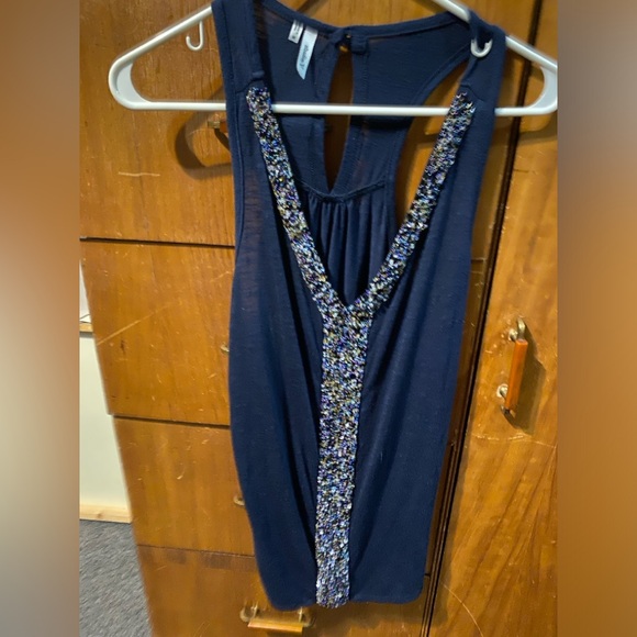 Studio Y beaded tank blue M - Picture 2 of 15